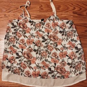 Floral chiffon top